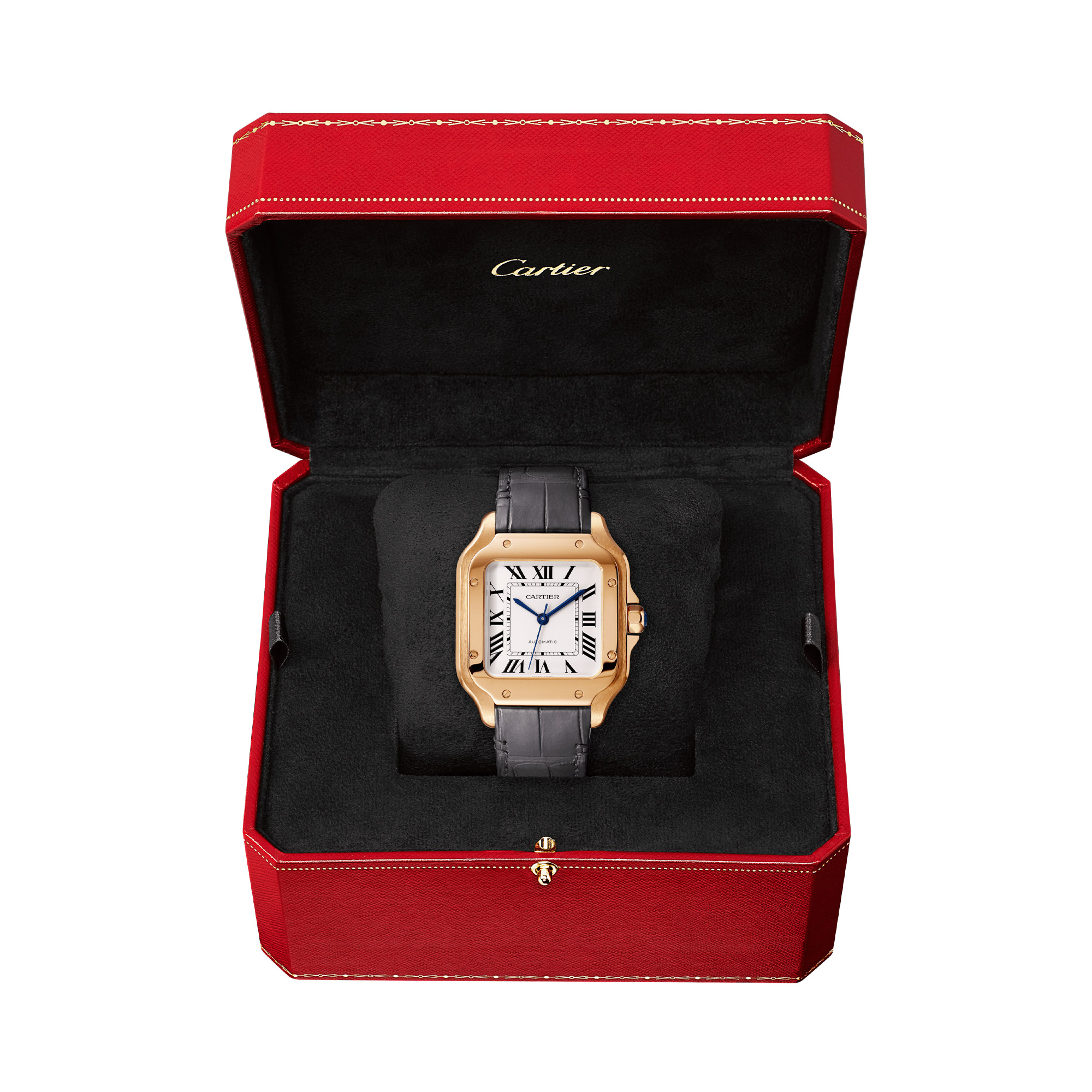 Rose gold best sale santos de cartier